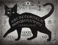 Toile sur châssis Alchemy Gothic Black Cat Spirit Board
