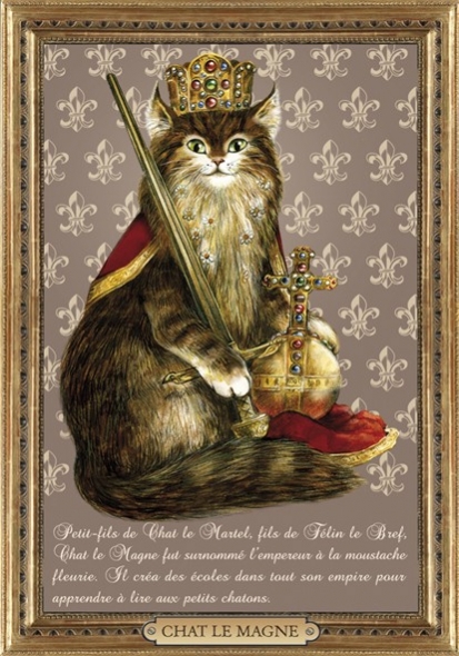 Carte Postale Chat "Chat le Magne" / Carterie Chats