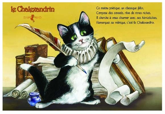 Carte Postale Chat "Le Chalexandrin" / Carterie Chats