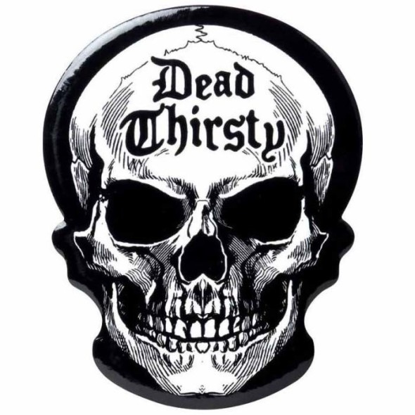 Dessous de verre gothique "Dead Thirsty Skull" / Alchemy Gothic