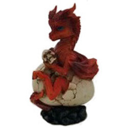Dragon rouge dans oeuf / Dragons Colorés