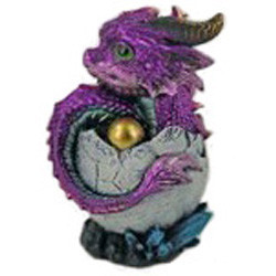 Dragon violet dans oeuf / Toutes les Figurines de Dragons
