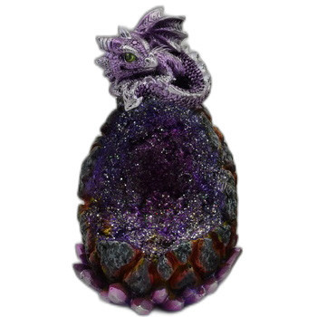 Dragon violet sur Géode LED / Toutes les Figurines de Dragons