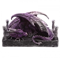 Figurine Dragon violet couché