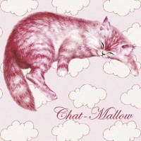 Magnet Chat Séverine Pineaux Chat-Mallow MAK005