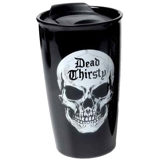 Mug de voyage gothique "Dead Thirsty" / Meilleurs ventes