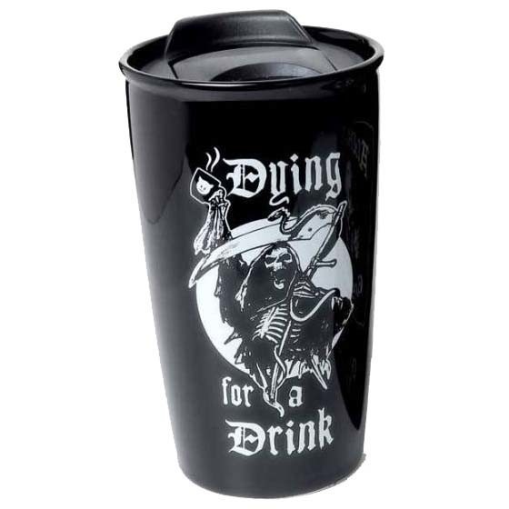 Mug de voyage gothique "Dying for a Drink" / Alchemy Gothic