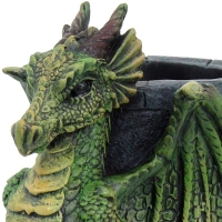 Pot a crayons Dragon Vert
