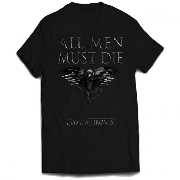 T-Shirt Game of Thrones "All Men Must Die" - XL / T-Shirts Game of Thrones pour Hommes