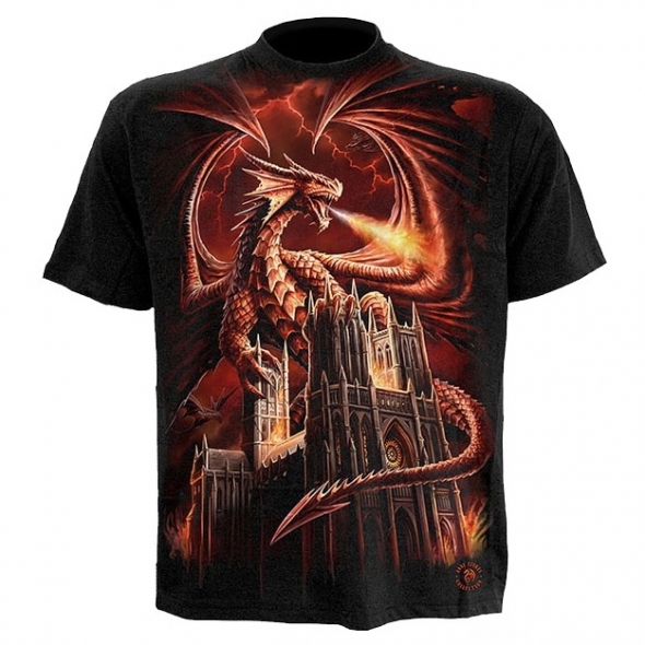 T-Shirt Dragon "Dragon Fury" - XXL / Anne Stokes