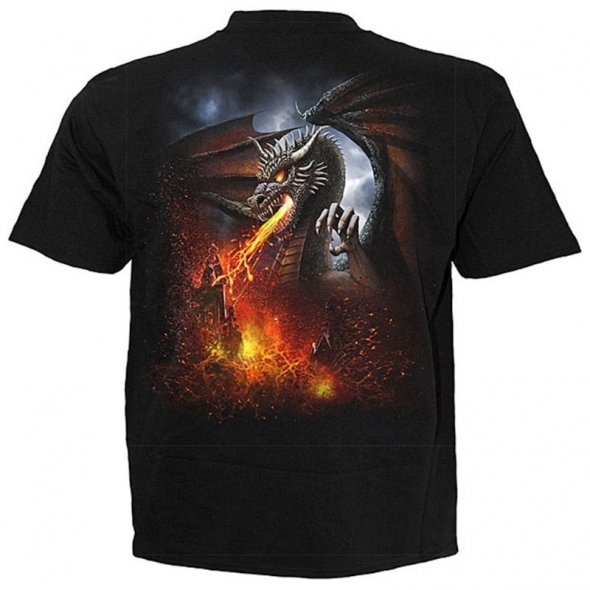 T-Shirt Dragon "Dragon Lava"- S / Vêtements - Taille S
