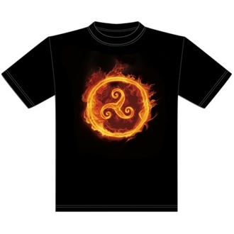 T-Shirt Triskell de Feu - M / T-Shirts Celtiques