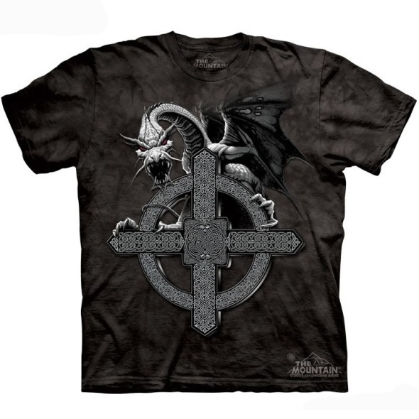 T-Shirt Dragon "Celtic Cross Dragon" - S / Meilleurs ventes