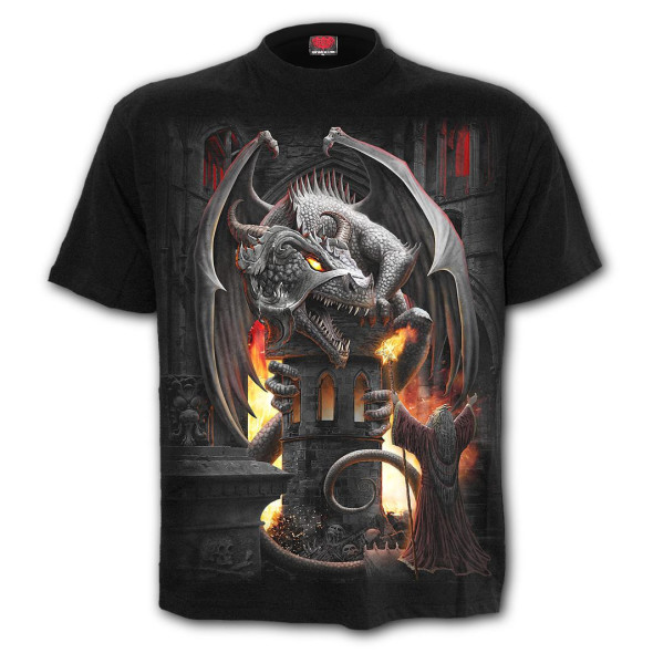 T-Shirt Dragon "Keeper of the Fortress" - S / T-Shirts Dragons pour Hommes