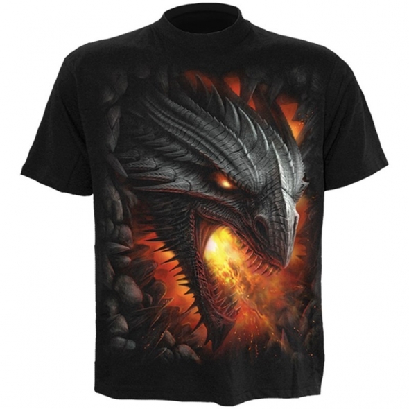 T-Shirt Dragon "Rock Guardian" - XXL / T-Shirts Dragons pour Hommes