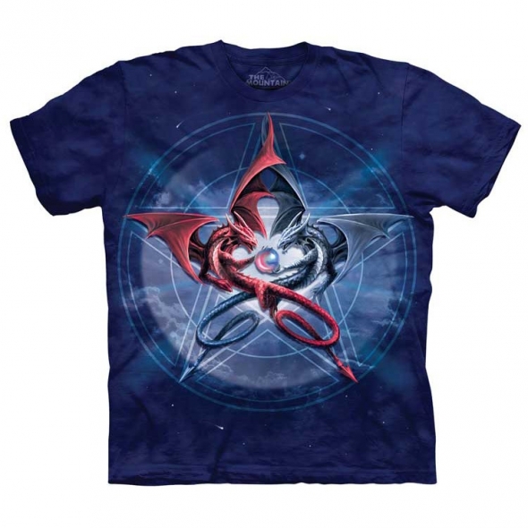 T-Shirt Dragon "Pentagram Dragons" - S / T-Shirts Dragons pour Hommes