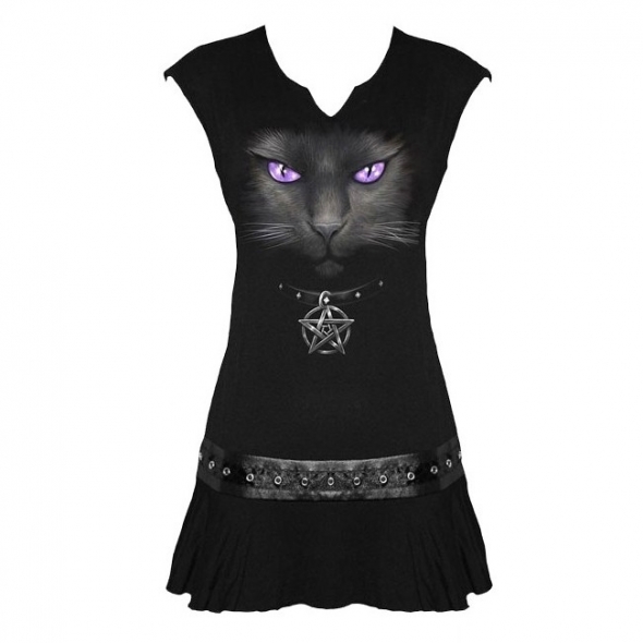 Tunique Chat "Black Cat" - L / T-Shirts Chats