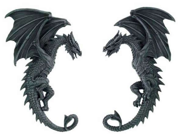 Appliques Murales Dragons / Dragons Noirs