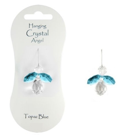 Ange Porte-Bonheur Bleu Topaze / Accessoires Anges