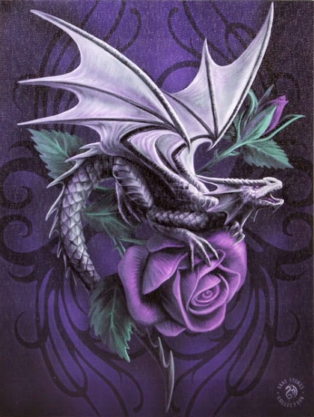 Toile sur chassis "Dragon Beauty" / Anne Stokes