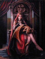 Anne Stokes toile sur chassis Friends Forever
