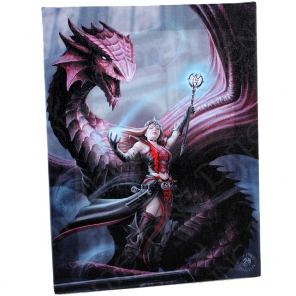 Toile sur chassis "Scarlet Mage" / Décorations Murales Dragons