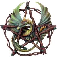 Applique Forest Pentagram Dragon