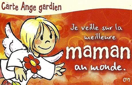 Carte Message Ange Gardien : Meilleure Maman / Carterie Anges