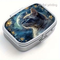 Boite &agrave; Pilules Chat - Moon Cat