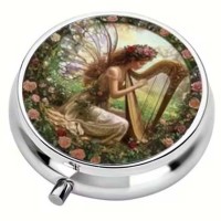 Boite &agrave; Pilules F&eacute;e - Harp Fairy