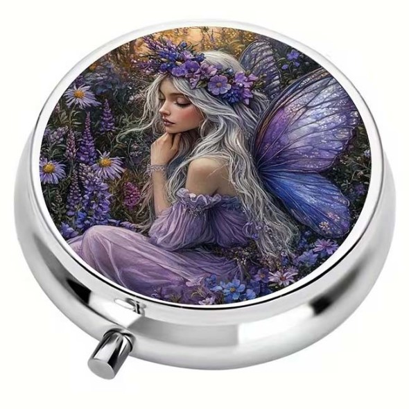 Boite &agrave; Pilules F&eacute;e "Lavender Fairy" / Coffrets  F&eacute;eriques