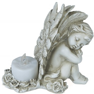 Bougeoir Ange Eden endormi / Anges Eden