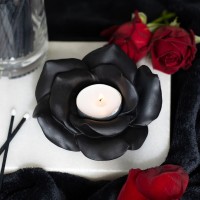 Bougeoir Black Rose