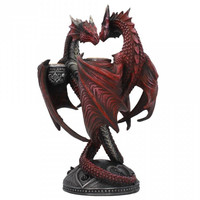 Bougeoir Dragons Anne Stokes Dragon Heart Red B3999K8