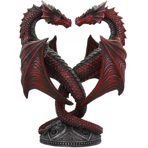 Bougeoir Dragons "Dragon Heart" Red / Bougeoirs Dragons
