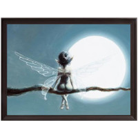 Cadre brun Fée au Clair de lune Pascal Moguerou
