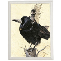Cadre blanc Fée sur Corneille Jean Baptiste Monge