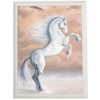Cadre blanc Licorne Sandrine Gestin