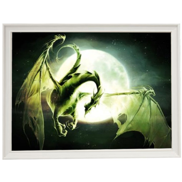 Cadre blanc "Dragon Lune" / Meilleurs ventes