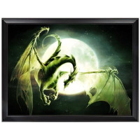 Cadre noir Dragon Lune Elian Black'Mor