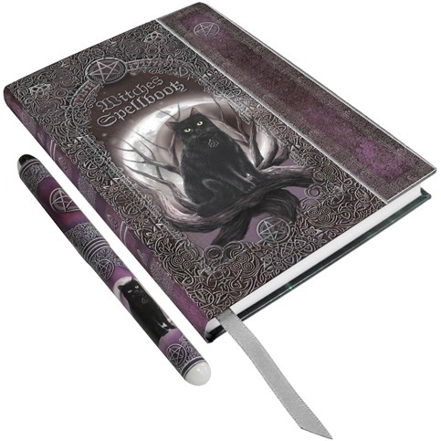 Carnet Intime "Witches Spell Book" + Stylo / Papeterie Gothique