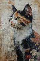 Carte Postale Chat