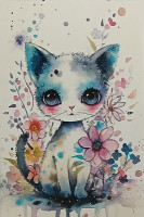 Carte Postale Chat