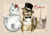 Carte Postale Severine Pineaux Chat Paris - Cabaret CPK055