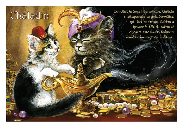 Carte Postale Chat "Chaladin" / Carterie Chats