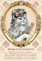 Carte Postale Chat Severine Pineaux Marie-Chatounette CPK051