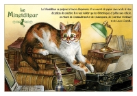 Carte Postale Severine Pineaux Chat Le Minetditeur CPK108