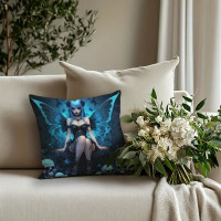 Coussin F&eacute;e Blue Gothic Fairy