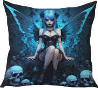 Coussin Fée Blue Gothic Fairy