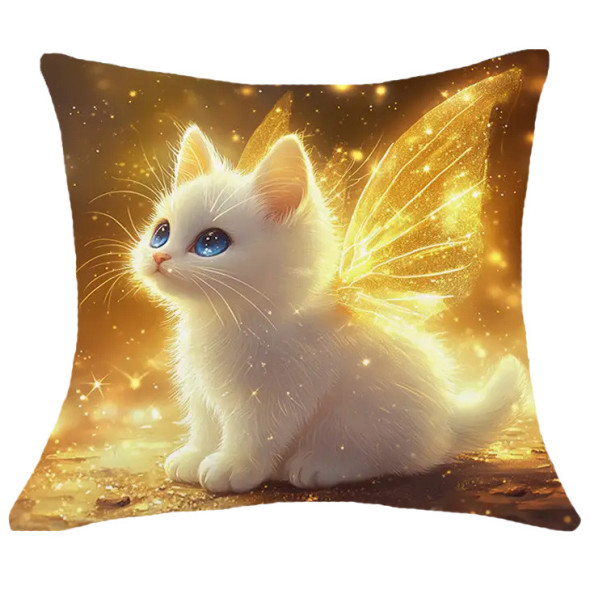 Coussin Chat "Little light Fairy Cat" / Coussins Chats